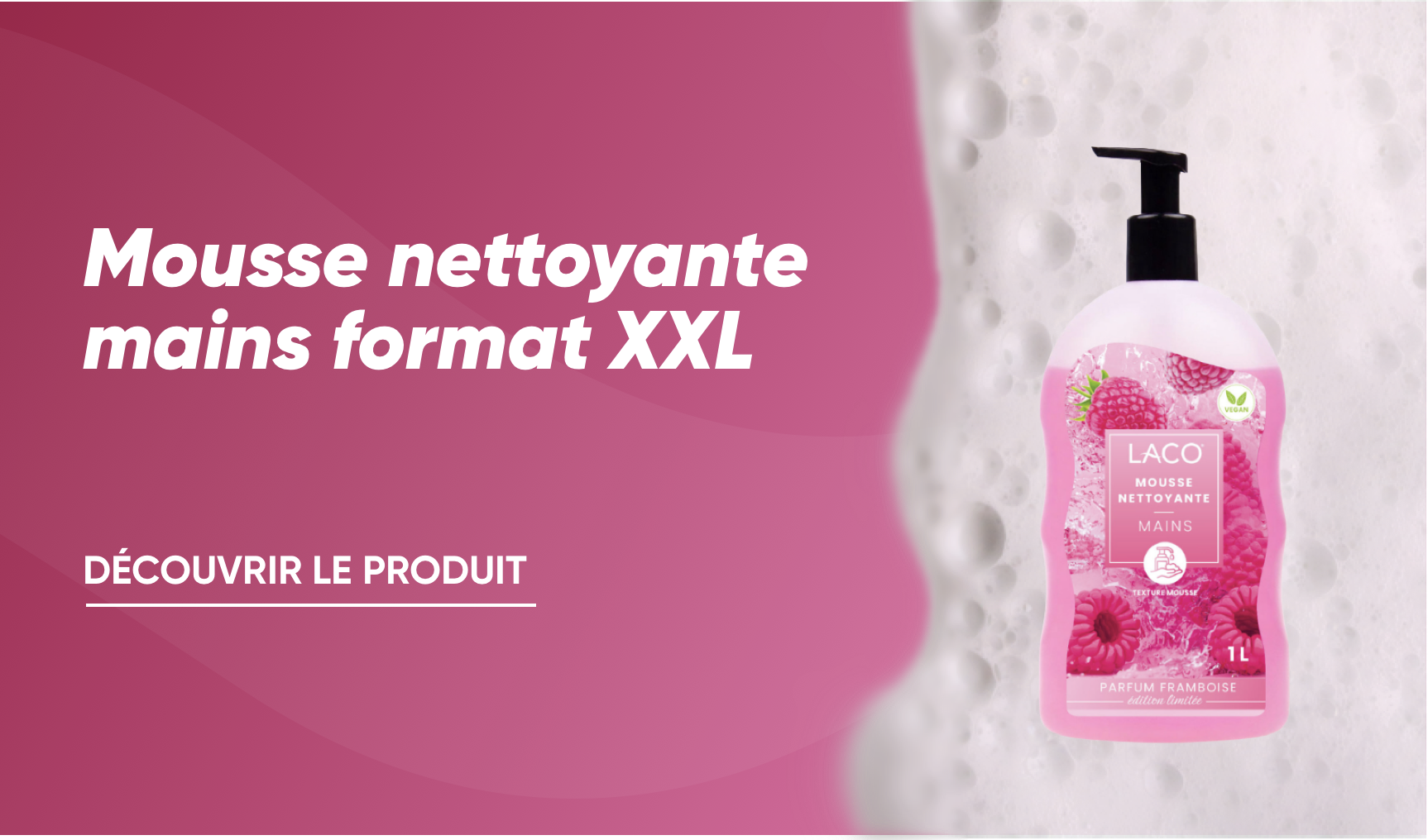 Savon mousse nettoyante mains