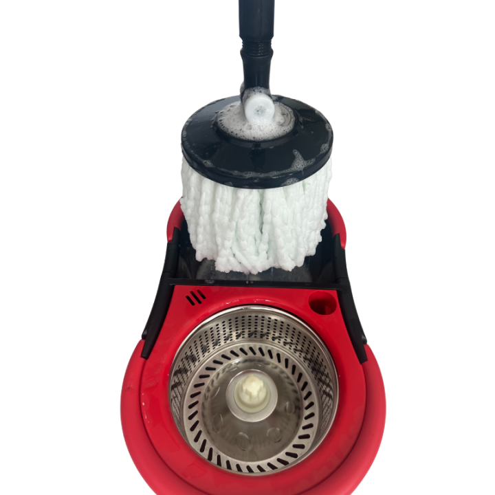 Balai Twist & Shine 2 en 1 et Support à roulettes