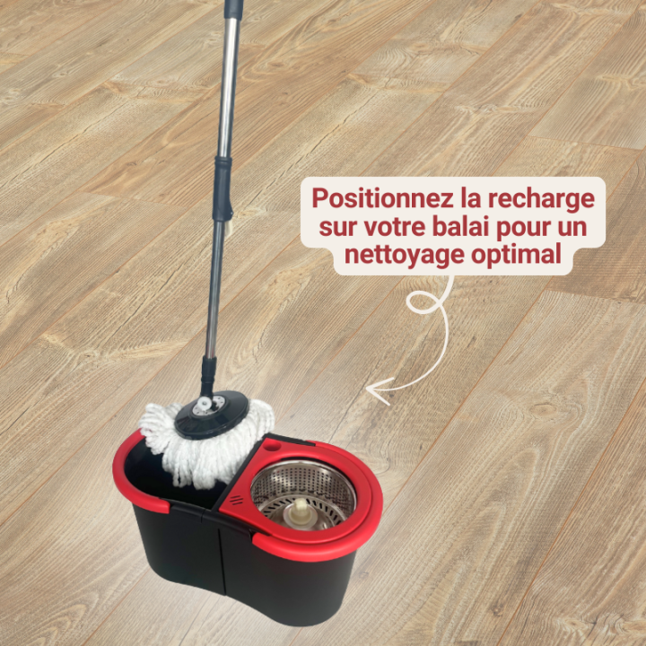 Recharge microfibre pour Balai Twist & Shine 2 en 1