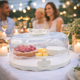 Cloche papillon à gâteaux et fromages – protection élégante