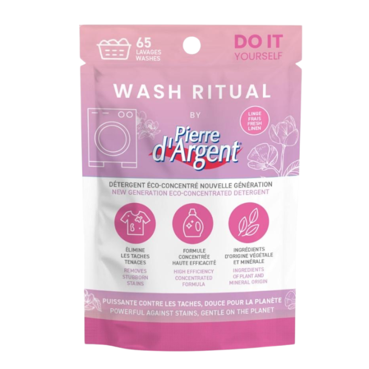 Lessive éco-concentrée 40g Wash Ritual – 65 lavages