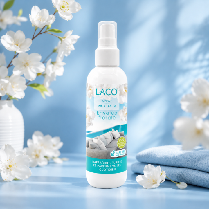 Spray Air & Textile Envolée Florale – Parfum microencapsulé LACO