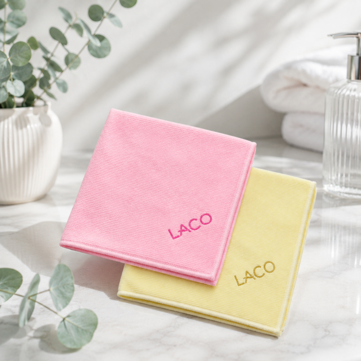 Microfibres lot de 2 – Rose Hollywood & Jaune Marbella