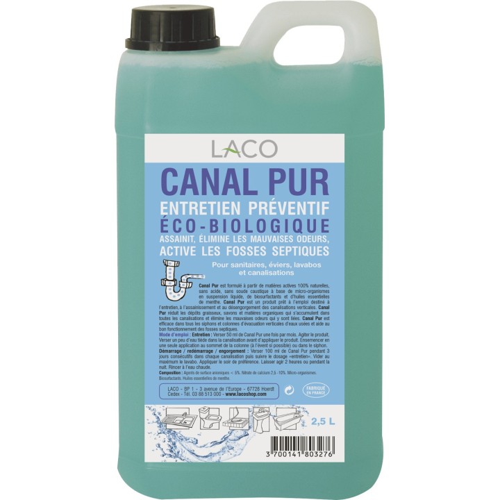 Produit canalisations Canal Activ : bidon de 2,5L
