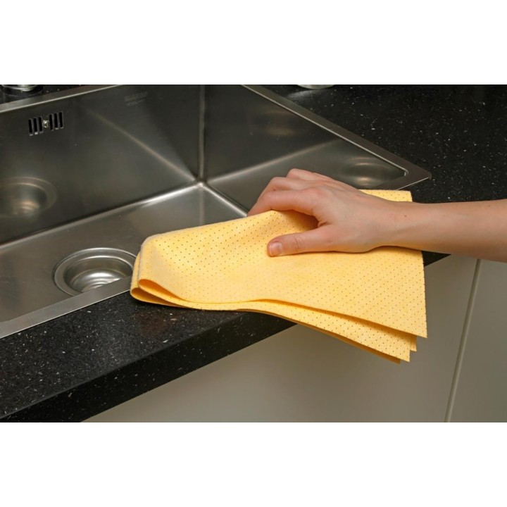 Peau de chamois synthétique perforée : lot de 2