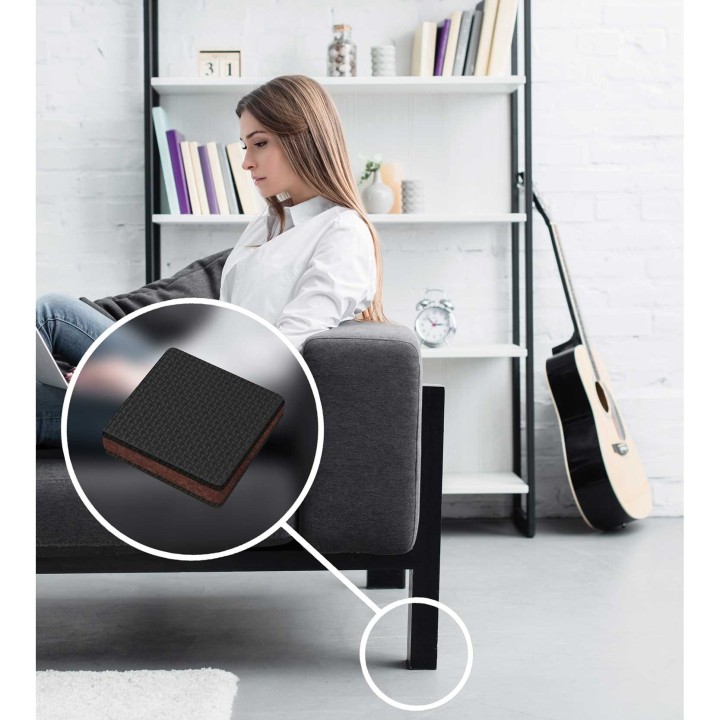 Patins pour chaises hyper résistants Slipstick Gorilla Pads | Protection pied chaise
