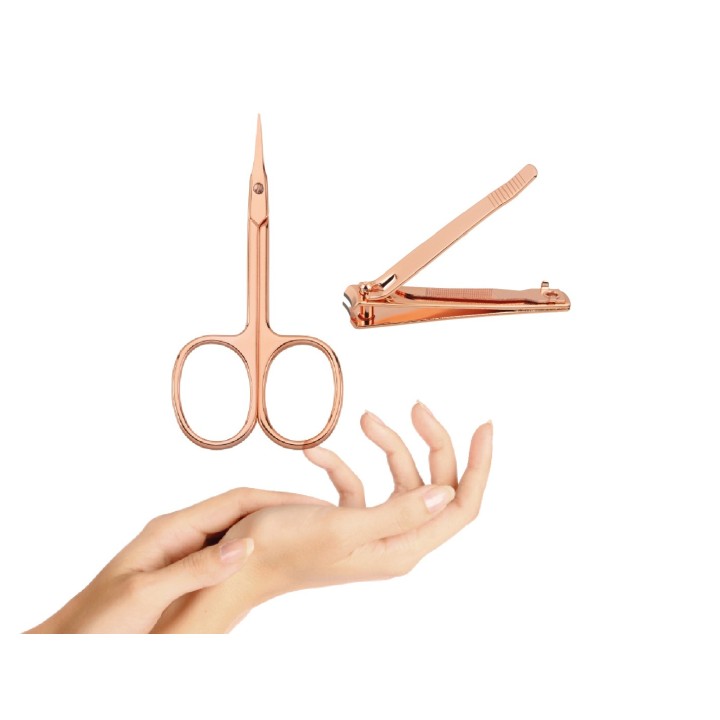 Ciseaux Pro Manucure Or Rose : qualité professionnelle