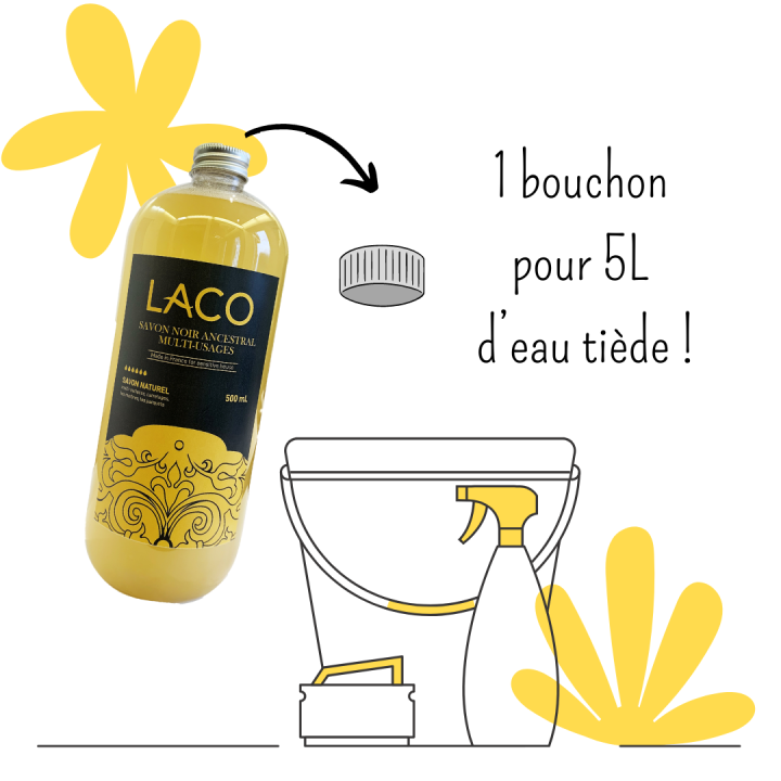 Savon noir ancestral multi-usages 1L