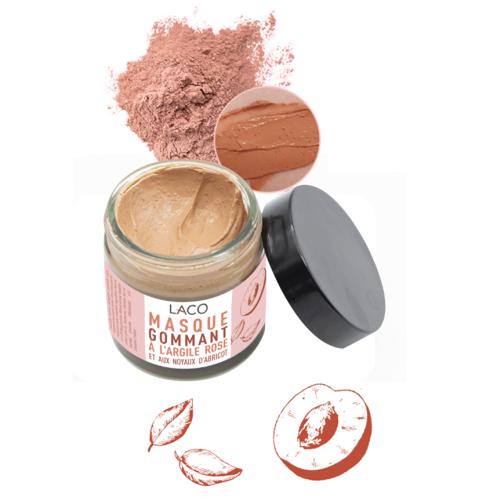 Masque gommant à l'argile rose - Masque purifiant
