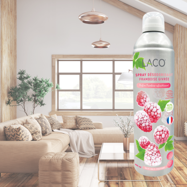Spray Désodorisant parfum Framboise Givrée