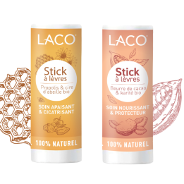 Duo Stick à Lèvre beurre de cacao et propolis