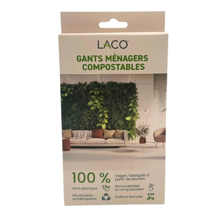 Gants Ménagers Compostables : fabriqués à partir de plantes